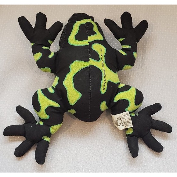 Vintage 1990 Weighted Determind Productions Dart Frog Plush - Picture 6 of 10